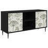 vidaXL TV omarica GOTHA 102 x 33 x 51 cm Črni hrast Inženirski les