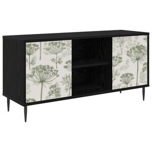 vidaXL TV omarica GOTHA 102 x 33 x 51 cm Črni hrast Inženirski les