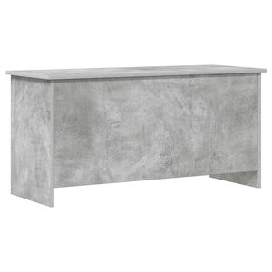 vidaXL Skladi&scaron;čni kovček Betonsko siva 100 x 40 x 50 cm Inženirski les