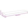 vidaXL Stenske police 2 kosa sive 80x23,5x3,8 cm MDF