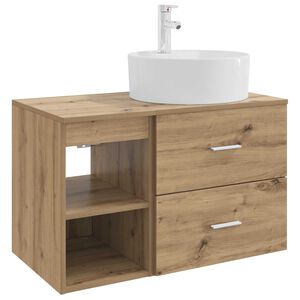 vidaXL Komplet pohi&scaron;tva za kopalnico 2 pcs Artisan hrast