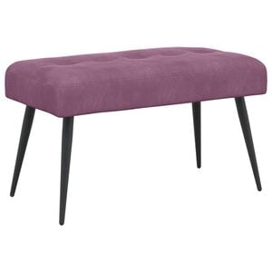 vidaXL Klop s gumbnim oblazinjenjem Vijolična 80 x 40 x 46 cm Žamet