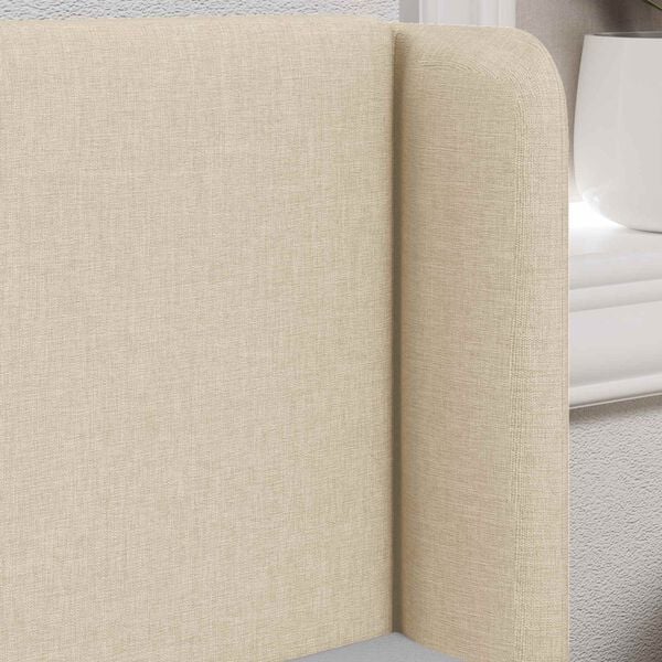 vidaXL U&scaron;esni vzglavnik krema 40,5 x 40,5 x 4 cm blago