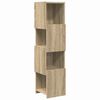 vidaXL Kotna omarica 25,5x25x102cm Inženirski les Sonoma hrast