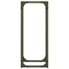 vidaXL Stojalo za drva Olive Green 25x25x60 cm Hladno valjano jeklo