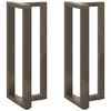 vidaXL Noge za barsko mizo v obliki črke T, 2 kosa, črne, 40x35x(100-101) cm, jeklo