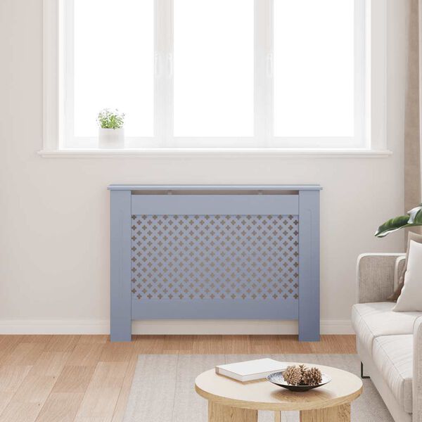 vidaXL Pokrov za radiator antraciten 112x19x81,5 cm mediapan