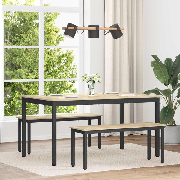 vidaXL Jedilne mize KOVINA