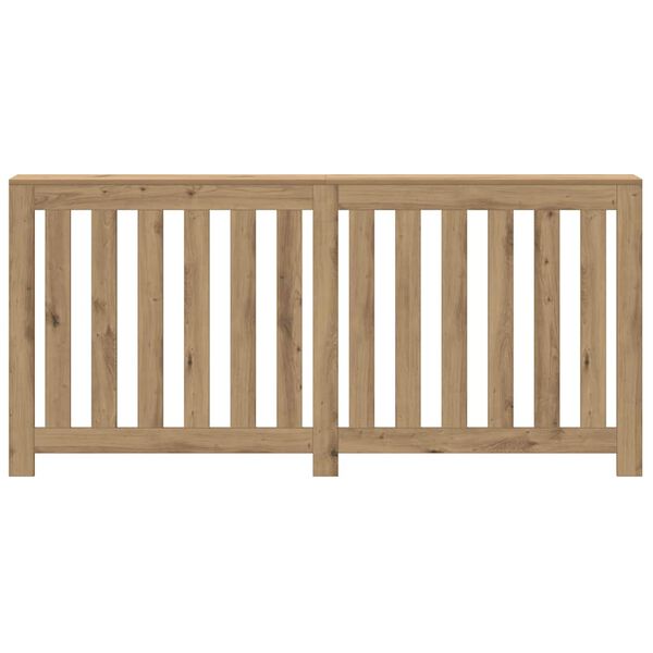 vidaXL Pokrov za radiator hrast 175x20x82 cm inženirski les