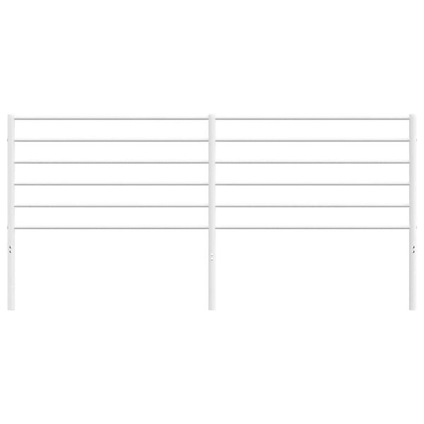 vidaXL Kovinsko nadomestno vzglavje belo 200 cm