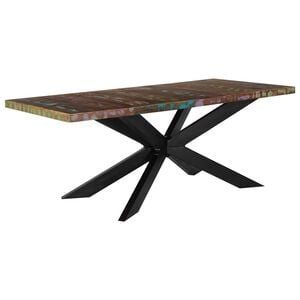 vidaXL Jedilna miza 180x90x76 cm trden predelan les