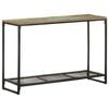 vidaXL Konzolna mizica 110x35x75 cm trden predelan les