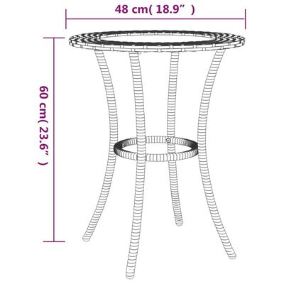 vidaXL Sedežna garnitura L oblike 2-delna z blazinami siv poli ratan