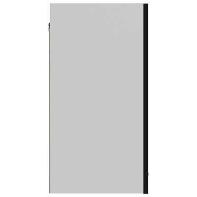 vidaXL Viseča omarica črna 60x31x60 cm iverna plošča