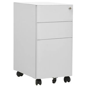 vidaXL Premična arhivska omara siva 30x45x59 cm jeklo