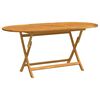 vidaXL Zložljiva vrtna miza 160x85x75 cm trden evkaliptusov les