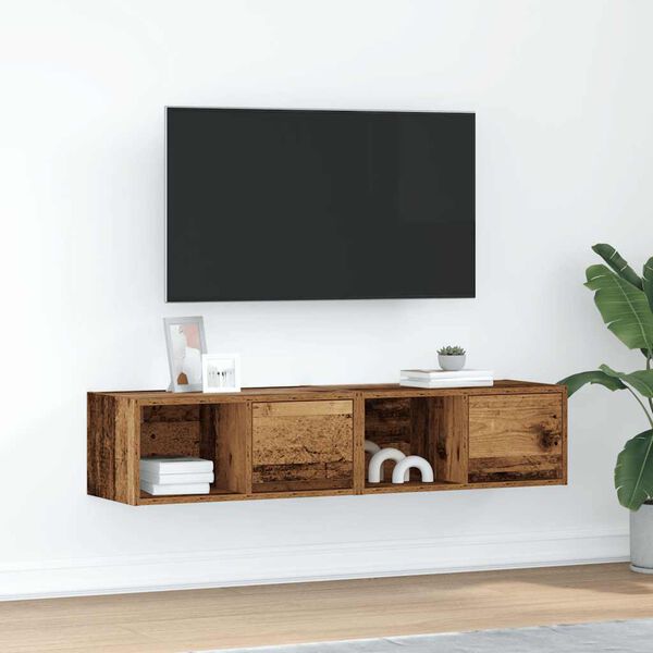 vidaXL TV omarica 2 kosa starinski les 60x31x25,5 cm inženirski les