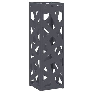 vidaXL Stojalo za dežnik Antracit 15,5 x 15,5 x 49 cm Jeklo