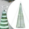 vidaXL LED božično drevo 1028 LED hladno bele 403 cm