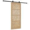 vidaXL Drsna vrata ORKDAL Naravna 86 x 198,5 cm Trdna borovina