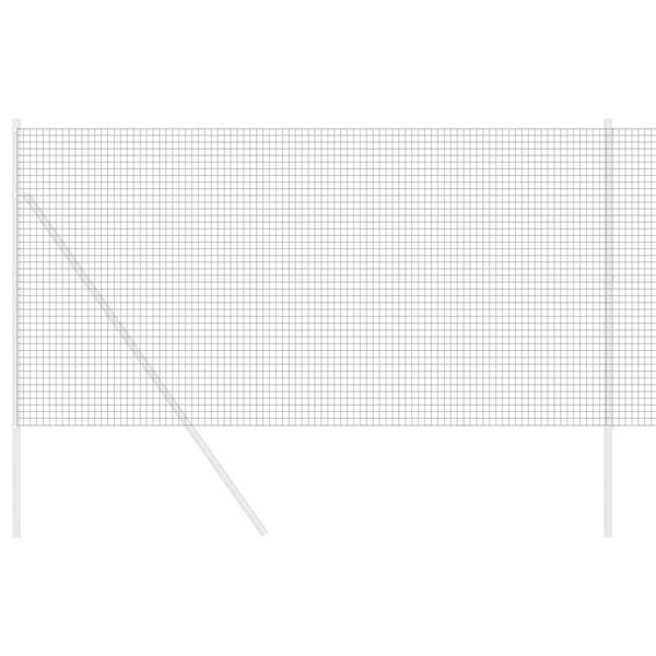 vidaXL Ograja z varjeno žico Siva 1.2 x 50 m Jeklo