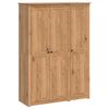 vidaXL Garderobna omara PANAMA Med 131,5 x 50 x 185 cm Trdna borovina