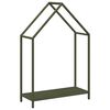 vidaXL Stojalo za drva olivno zelena 60x25x90 cm hladno valjano jeklo