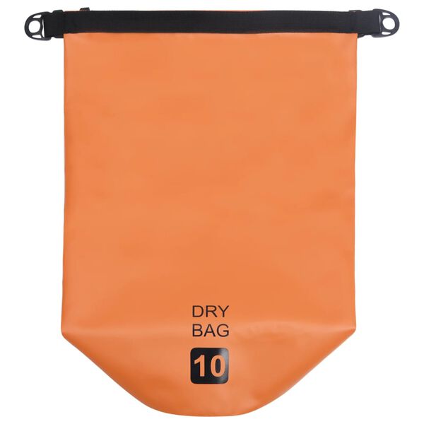 vidaXL Torba Dry Bag oranžna 10 L PVC