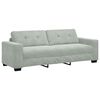 vidaXL Trosed svetlo siv 220x78x80 cm žamet
