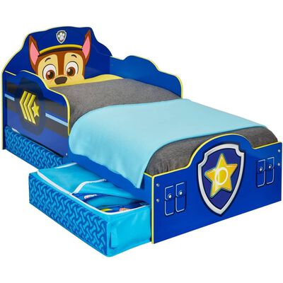 Paw Patrol Otroška postelja s predali 145x68x77 cm modra