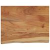 vidaXL Stenska polica 50x40x2,5 cm pravokotna akacija naraven rob
