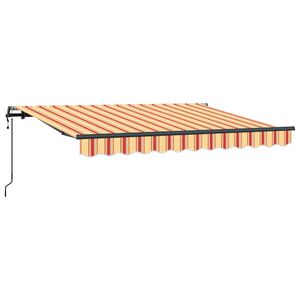 vidaXL Retraktilna tenda Rumena 350 x 200 cm blago