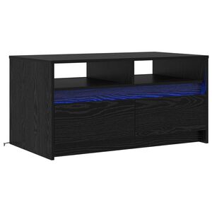 vidaXL Klubska miza Črna Orehovina 90 x 50 x 45 cm Konstruiran les