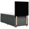 vidaXL Box spring postelja z vzmetnico temno siva 100x200 cm blago