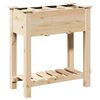 vidaXL Vrtni lonček Bež 71 x 37 x 76,5 cm Trdna smreka