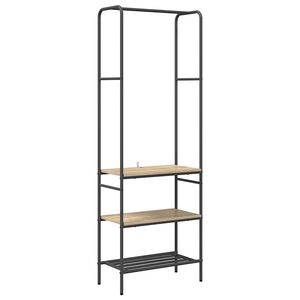 vidaXL Stojalo za oblačila Sonoma hrast 60 x 30 x 171 cm