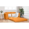 vidaXL Sofa postelja 60cm Temno rumena blago