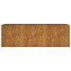 vidaXL Vrtna visoka greda 120x40x40 cm corten jeklo