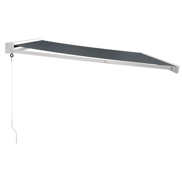 vidaXL Zložljiva tenda antracitna 4x3 m blago in aluminij