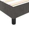 vidaXL Box spring postelja z vzmetnico temno siva 120x200 cm žamet