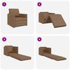 vidaXL Sofa postelja 60cm Kapučino Umetno usnje