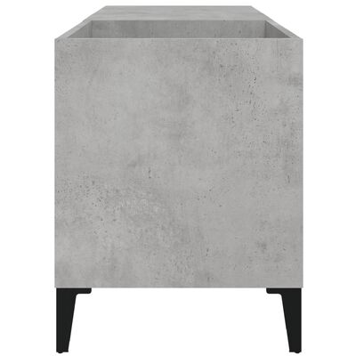 vidaXL Omarica za gramofonske plošče betonsko siva 84,5x38x48 cm les