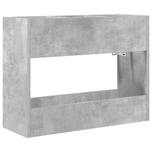 vidaXL Stojalo za dežnik Betonsko siva 65 x 24 x 50 cm Inženirski les