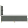 vidaXL LED Box Spring Postelja Temno siva 80 x 200 cm blago