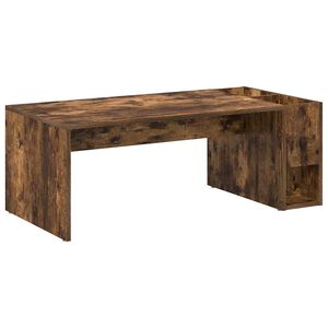 vidaXL Klubska miza Dimljeni oreh 101,5 x 50 x 37 cm Inženirski les