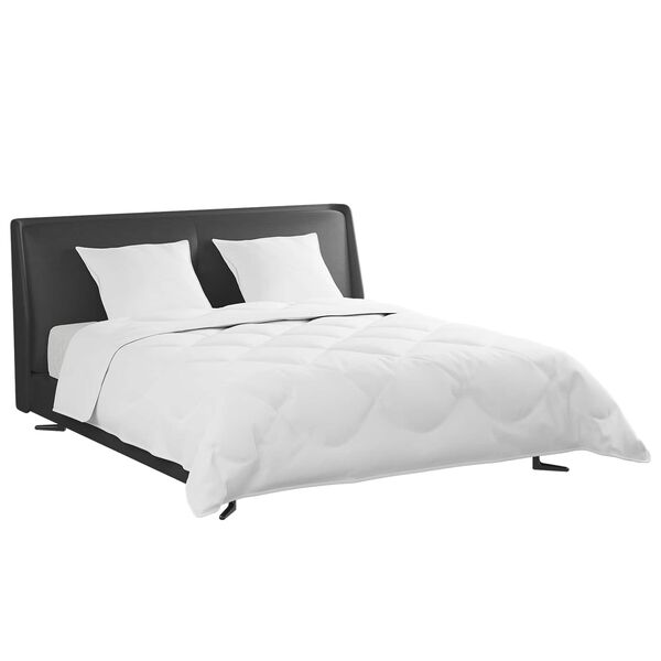 vidaXL Komplet odej z blazino 3 pcs Bela Perje