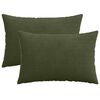 vidaXL Prevleka za blazino 2 pcs HEERLEN Zelena 30 x 50 cm korduroy