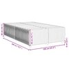 vidaXL Posteljni okvir brez vzmetnice svetlo siv 120x200 cm blago