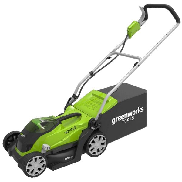 Greenworks Kosilnica z 2x40 V 2 Ah baterijo G40LM35