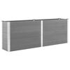 vidaXL Visoka greda 250x50x91 cm WPC siva